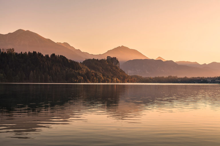 Lake Bled in Slovenia at Sunrise