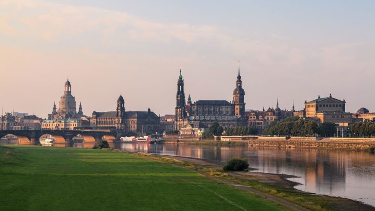 Dresden, Germany - The City Skyline and the Elbe River